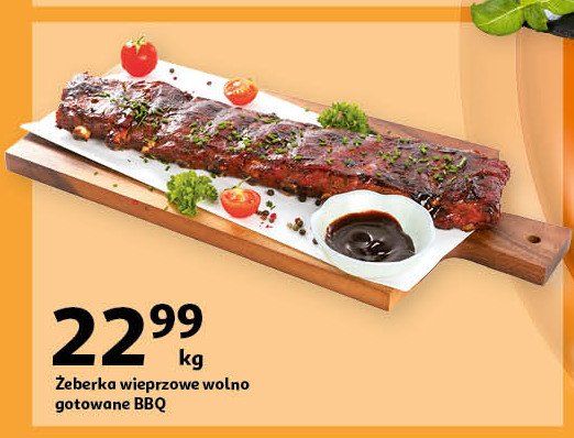 Żeberka wieprzowe grillowe barbecue promocja w Auchan