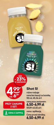 Shot S! różne rodzaje promocja w Żabka