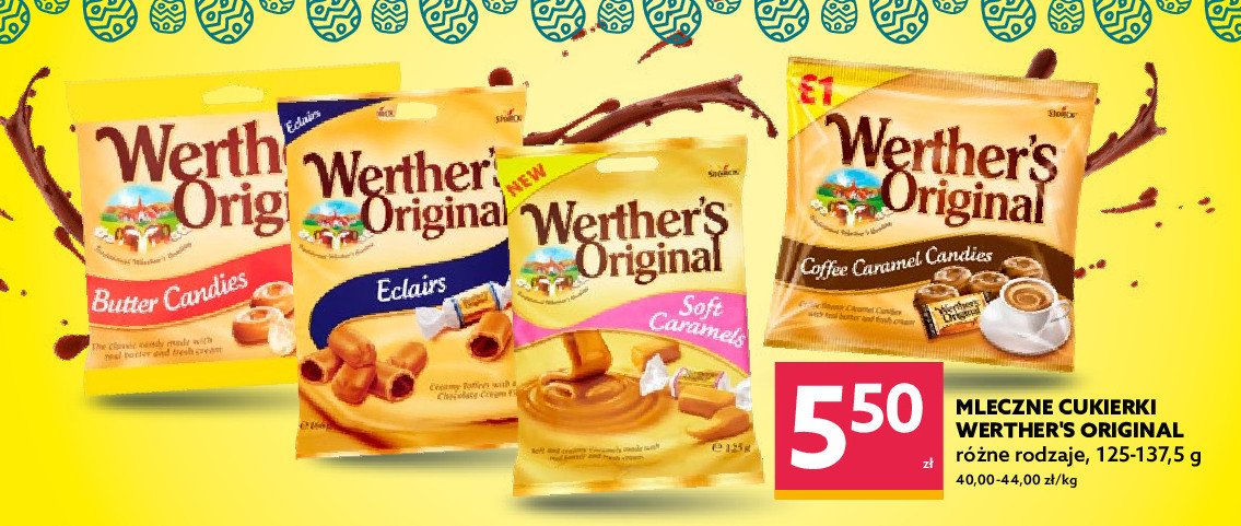 Cukierki butter candies Werther's original promocja