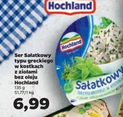 Ser sałatkowy typu greckiego z ziołami Hochland promocja