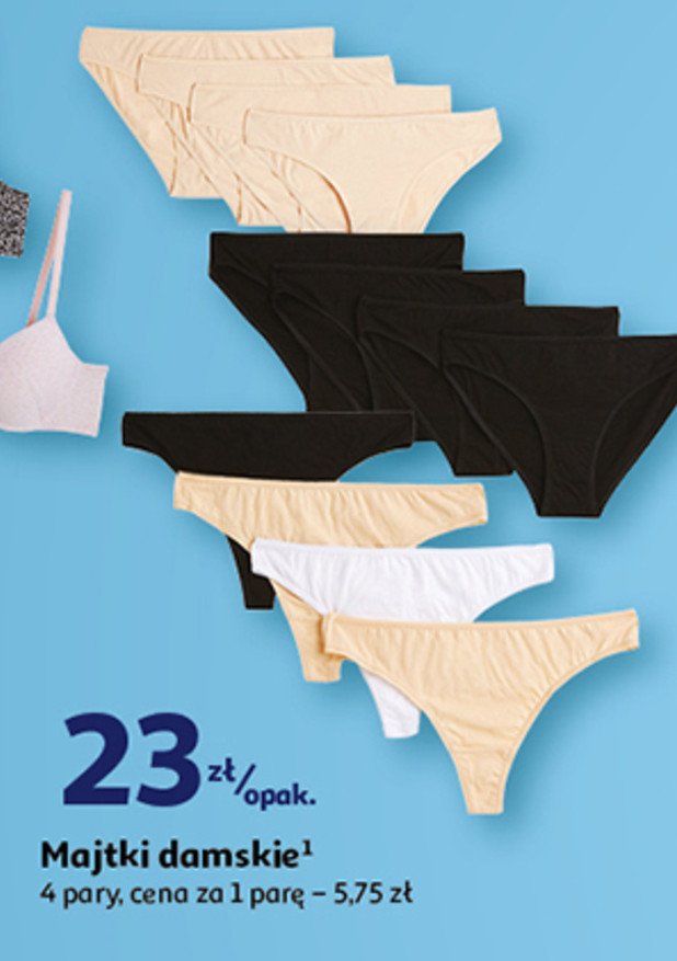 Majtki damskie Auchan inextenso promocja