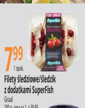 Filet ze śledzia z żurawiną Superfish promocja