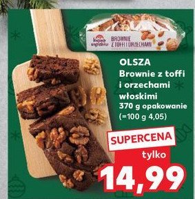 Brownie z toffi i orzechami Cukiernia olsza promocja w Kaufland