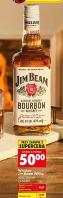 Whiskey Jim Beam White Kentucky Straight Bourbon promocja w Biedronka