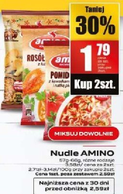 Nudle AMINO promocja w Supeco