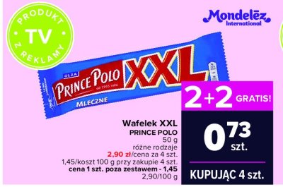 Wafelek mleczny Prince polo xxl promocja
