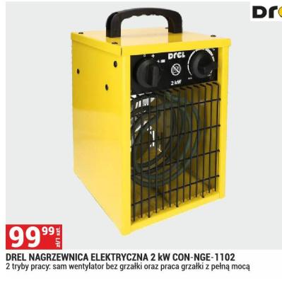 Nagrzewnica elektryczna DREL 2 kW CON-NGE-1102 promocja w Merkury Market