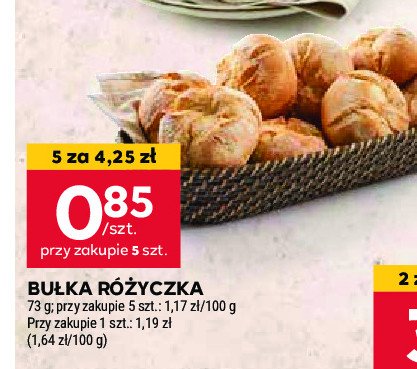 Bułka różyczka promocja