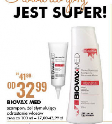 Żel do włosów stymulujący odrastanie włosów Biovaxmed promocja