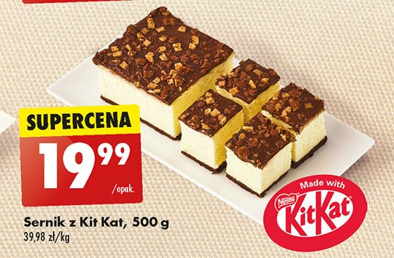 Sernik kit kat promocja