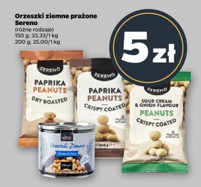 Orzeszki ziemne prażone (różne rodzaje) promocja w Netto