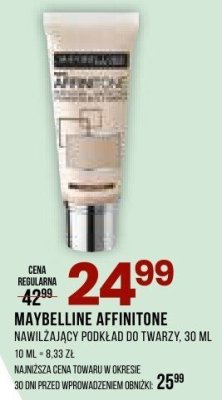 Podkład Maybelline Affinitone promocja w Drogerie Natura