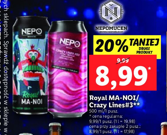 Piwo Nepo royal ma-noi promocja