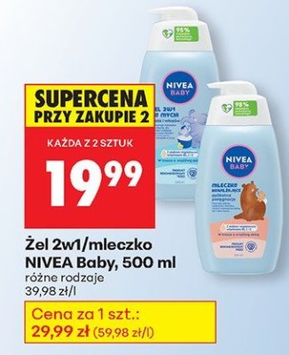Mleczko do mycia Baby promocja w Biedronka