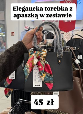 Elegancka torebka z apaszką w zestawie Pepco promocja