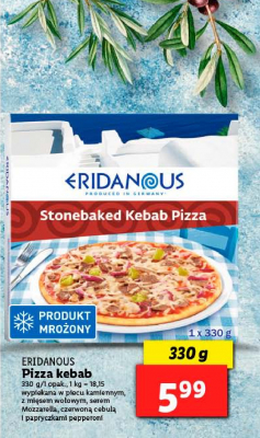 Pizza kebab Eridanous promocja