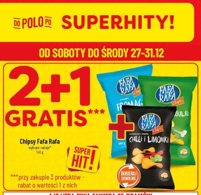 Chipsy Fafa Rafa bulki promocja w POLOmarket