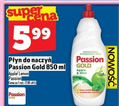 Płyn do naczyń Passion Gold 850 ml promocja w TOPAZ
