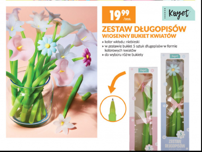 D艂ugopisy wiosenny bukiet kwiat贸w Kayet promocja