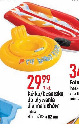 Deska dmuchana do p艂ywania 112 x 62 cm Intex promocja