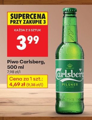 Piwo Carlsberg 500 ml promocja w Biedronka