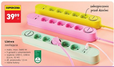 Listwa zasilająca promocja w Biedronka