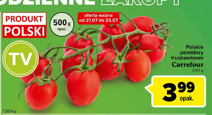 Pomidory truskawkowe Carrefour promocje