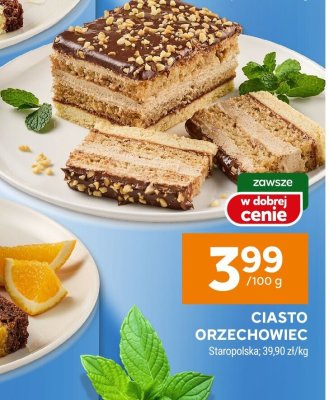 Ciasto orzechowiec promocja w Stokrotka