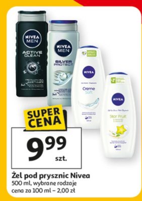 Żel pod prysznic Nivea 500 ml, wybrane rodzaje promocja w Auchan