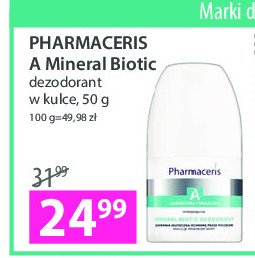 Dezodorant mineral-biotic Pharmaceris a promocja