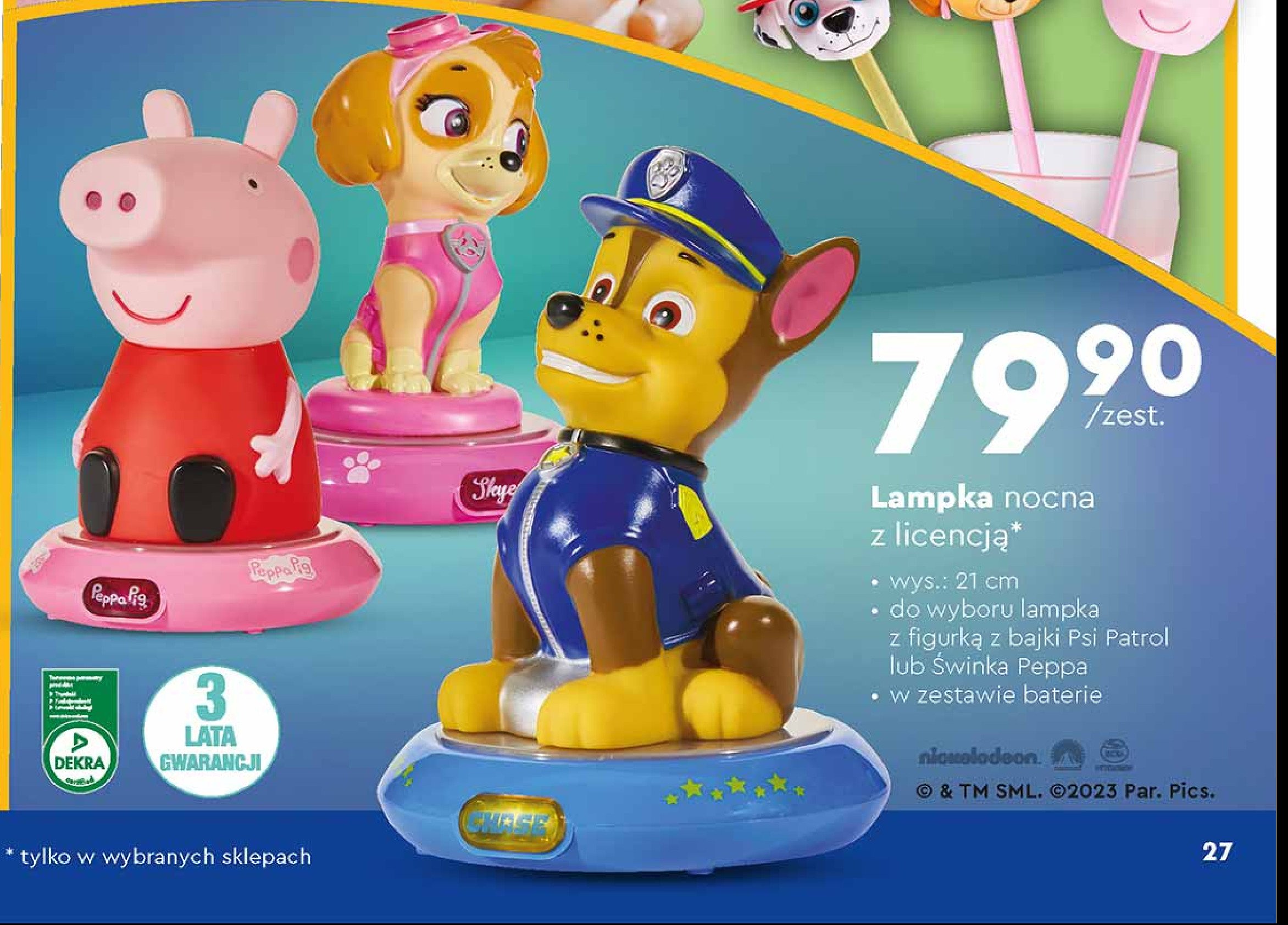 Lampka nocna 21 cm psi patrol promocja