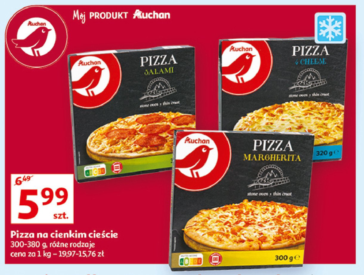 Pizza cztery sery Auchan promocja