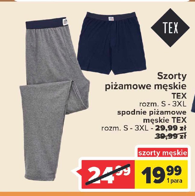 Spodnie piżamowe męskie s-xxxl Tex promocja