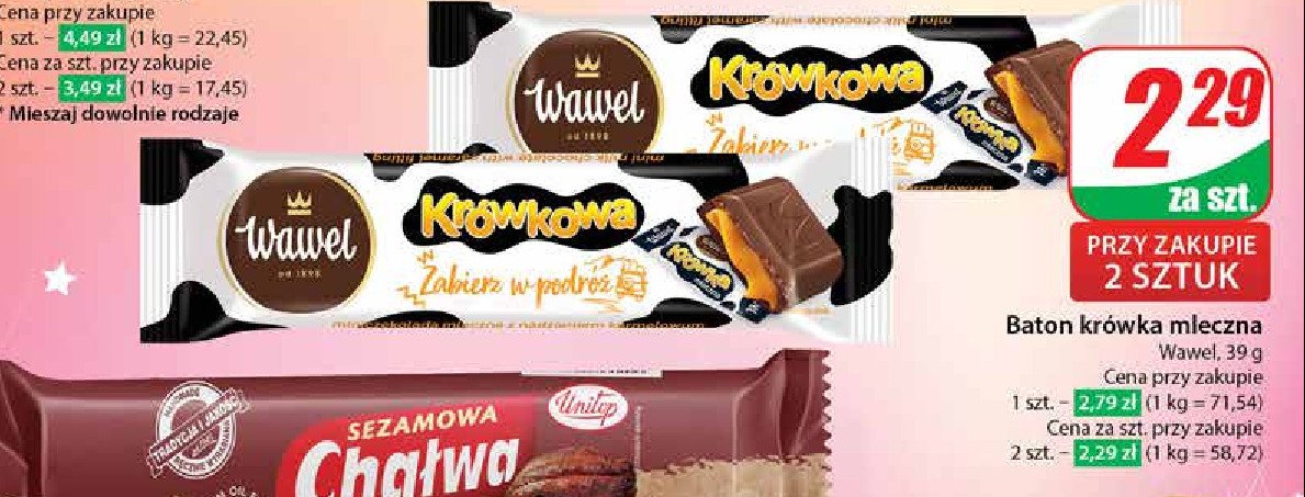 Baton Wawel krówkowy promocja