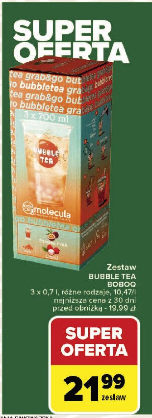 Zestaw bubble tea Molecula promocja