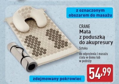 Mata z poduszką do akupresury CRANE promocja