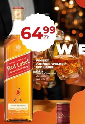 Whisky Johnnie Walker Red Label 0,7 L promocja w Duży Ben