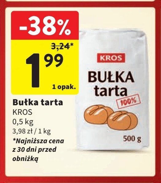 Bułka tarta Kros promocja w Intermarche