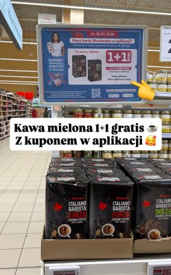 Kawa mielona Italiano Barista Dolce promocja w Auchan