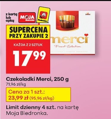 Czekoladki promocja w Biedronka