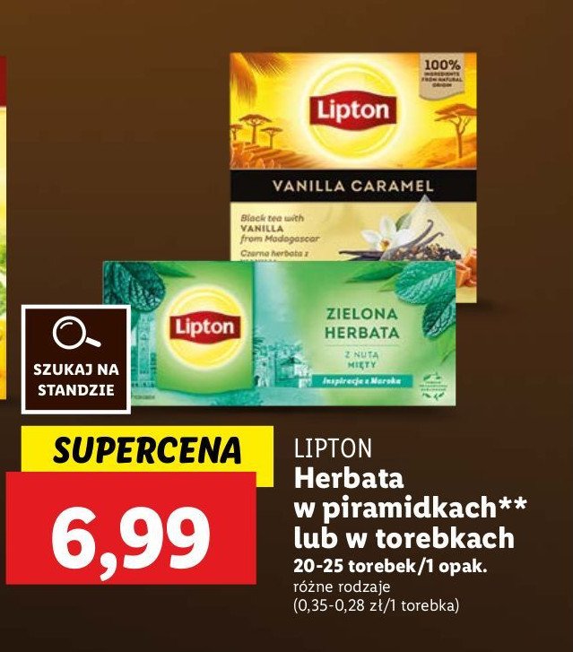 Herbata z nutą mięty Lipton promocja