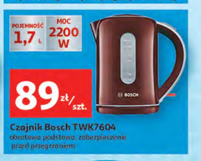 Czajnik twk7604 czerwony Bosch promocje