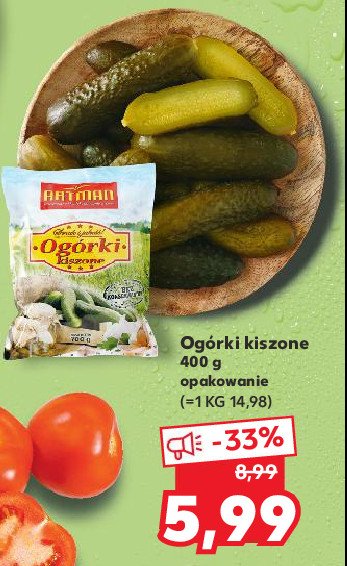 Ogorki kiszone Artman promocja