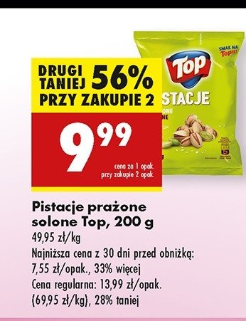 Pistacje Top Akardo (Biedronka) promocja