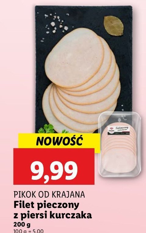 Filet pieczony z piersi kurczaka Pikok od krajana promocja