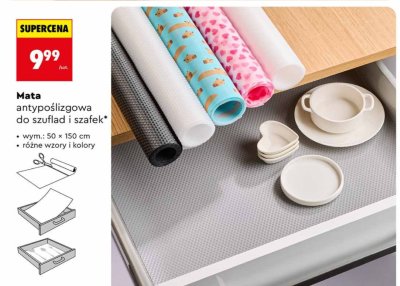 Mata antypoślizgowa do szuflad i szafek promocja w Biedronka