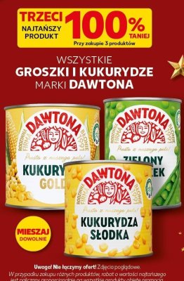 Wszystkie groszki i kukurydze trzeci -100% taniej promocja w Kaufland