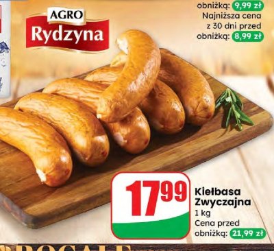 Kiełbasa zwyczajna Agro Rydzyna promocja w Dino
