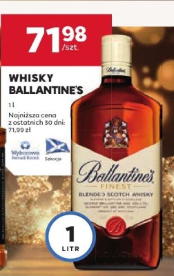 Whisky Ballantine's 1 l promocja w Stokrotka