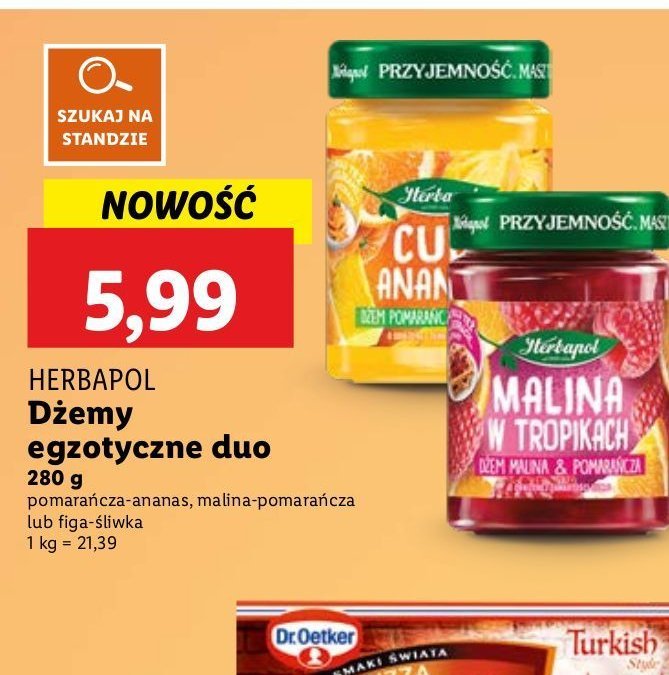 Dżem pomarańcza-ananas Herbapol promocja